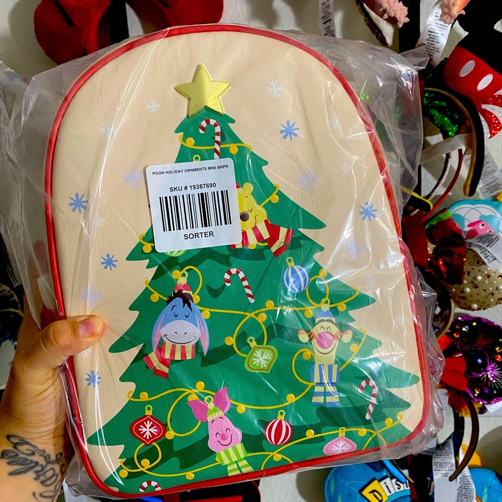 Winnie the Pooh Christmas backpack